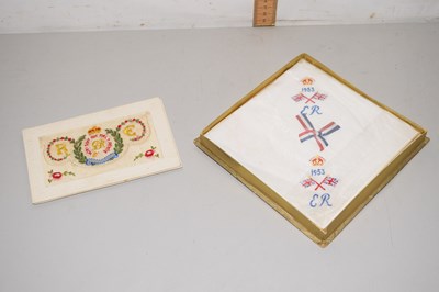 Lot 67 - Mixed Lot: Queen's coronation cased napkins...