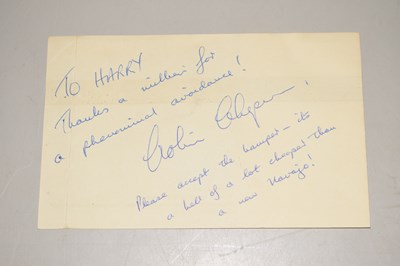 Lot 69 - A signed (Colin Chapman) John Player Team...