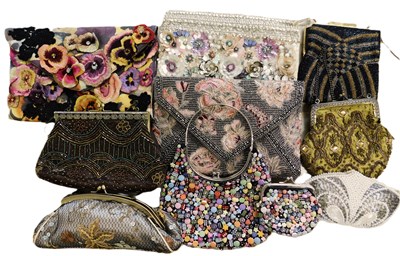 Lot 127 - A quantity of lady's bags, including a green...