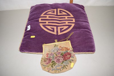 Lot 89 - Vintage floral fabric evening bag and a...