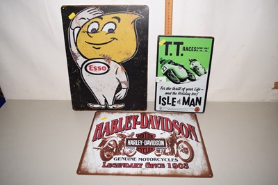 Lot 91 - Three reproduction metal motoring signs