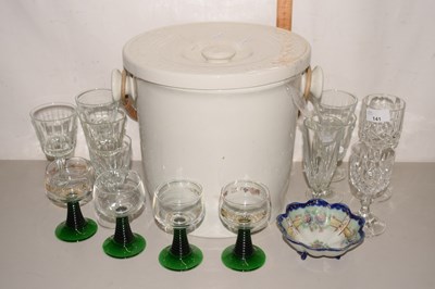 Lot 141 - Mixed Lot: Various drinking glasses, ceramic...