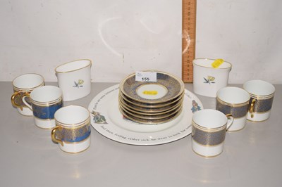 Lot 155 - Quantity of Paragon gilt rimmed coffee wares...