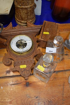 Lot 204 - A small barometer, a pair of small Rimington...