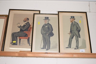 Lot 232 - A group of three Vanity Fair spy prints