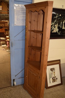 Lot 246A - A 20th Century pine floor standing corner cabinet