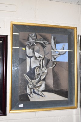 Lot 249 - Chrestinen abstract figurative study, pastel...