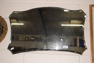 Lot 257 - A 20th Century bevelled wall mirror in clip frame