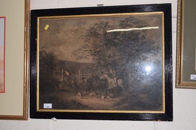 Lot 259 - A 19th Century monochrome engraving of a fox...