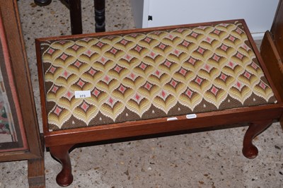 Lot 273 - A tapestry covered footstool