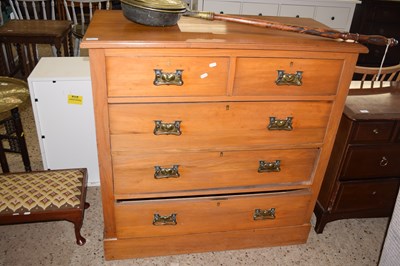 Lot 274 - A late Victorian American walnut five drawer...