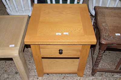 Lot 295 - A mini as new Cantebury oak lamp table