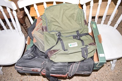 Lot 314 - A box of various back packs etc
