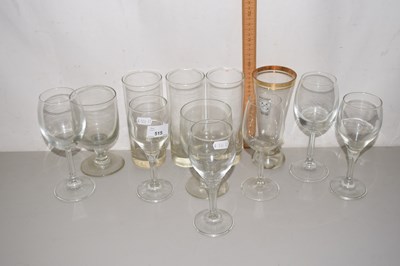 Lot 515 - Mixed Lot: Various clear drinking glasses