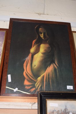 Lot 554 - A framed colour print of a nude