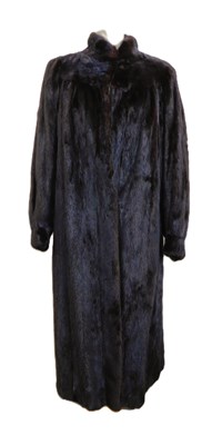 Lot 93 - A lady's full length mink coat, with hook...