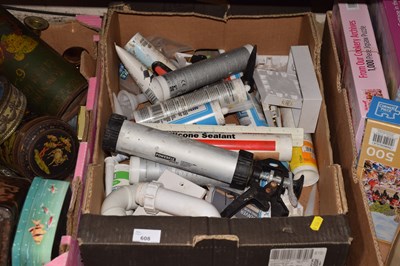 Lot 608 - One box of various silicon sealant and other...