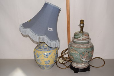 Lot 615 - Two Oriental table lamps