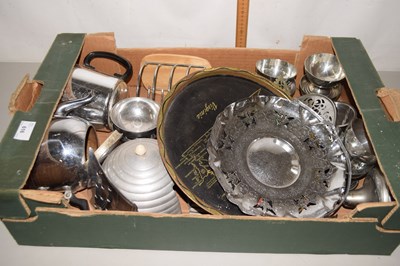 Lot 616 - One box of various silver plated wares etc