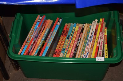 Lot 646 - One box of Beano books