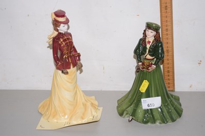 Lot 659 - Two Coalport figurines