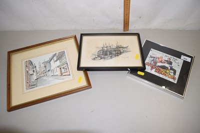 Lot 666 - Mixed lot to include a signed picture of...