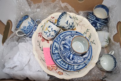 Lot 678 - Mixed Lot: 18th Century English blue and white...