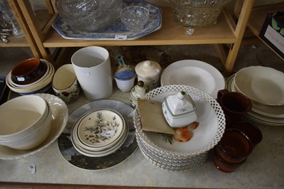 Lot 569 - MIXED LOT HOUSEHOLD PLATES, PUDDING BASIN ETC