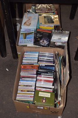 Lot 685 - One box of CD's and one box of various DVD's