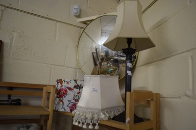 Lot 570 - CORINTHIAN COLUMN TABLE LAMP PLUS FURTHER SHADE