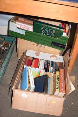 Lot 706 - Three boxes of mixed books