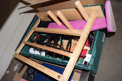 Lot 711 - One box of jewellery stands and other assorted...