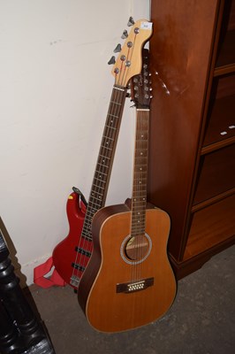 Lot 717 - Tanglewood acoustic guitar together with a...