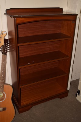 Lot 718 - Modern cherry wood finish bookcase