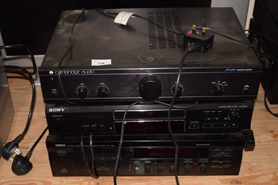 Lot 734 - A Cambridge Audio amplifier, a Sony CD player...