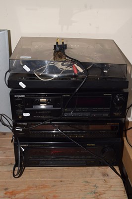 Lot 736 - Pioneer four section hi-fi