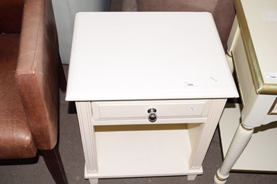 Lot 765 - White bedside cabinet