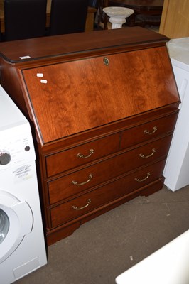 Lot 774 - A modern cherry wood finish bureau