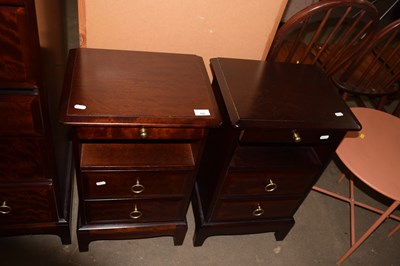 Lot 780 - Pair of Stag Minstrel bedside cabinets