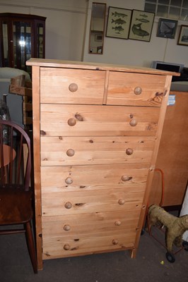 Lot 793 - Modern pine chest of drawers