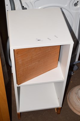 Lot 801 - A light wood finish shelf unit