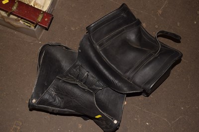 Lot 814 - Leather pannier bags