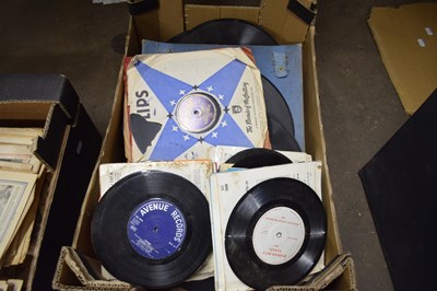 Lot 583 - BOX OF VARIOUS SINGLES AND 78RPM RECORDS