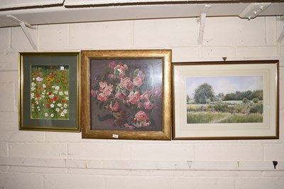 Lot 840 - Geoffrey John Hall study of a rural scene...