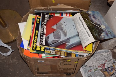Lot 858 - Box of various motor magazines, theatre...