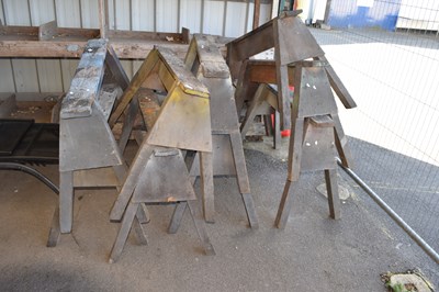 Lot 364 - Quantity of wooden sawing horses