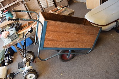 Lot 369 - Wood and metal framed single axle market cart...