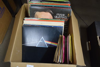Lot 587 - BOX OF RECORDS AND SINGLES TO INCLUE PINK...