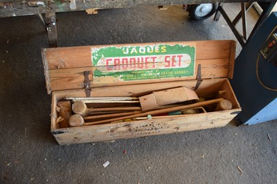 Lot 373 - A Jacques croquet set