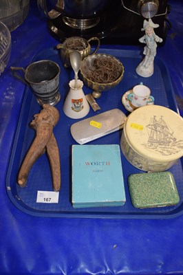 Lot 167 - Mixed Lot:  A small French perfume bottle with...